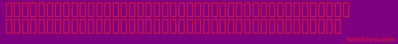 Fonte Mr.Fixby – fontes vermelhas em um fundo violeta