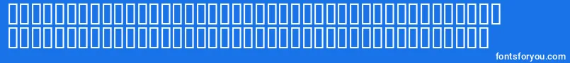 Mr.Fixby-fontti – valkoiset fontit sinisellä taustalla
