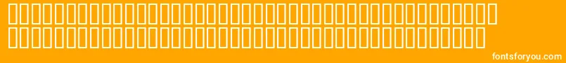 Mr.Fixby-fontti – valkoiset fontit oranssilla taustalla