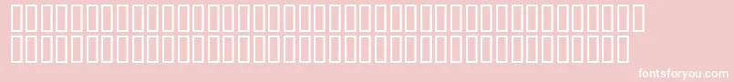 Czcionka Mr.Fixby – białe czcionki na różowym tle