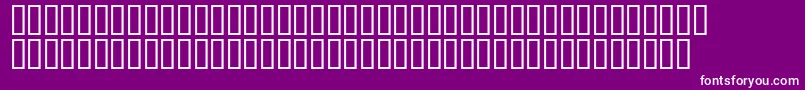 Mr.Fixby-fontti – valkoiset fontit violetilla taustalla