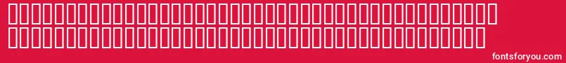 フォントMr.Fixby – 赤い背景に白い文字