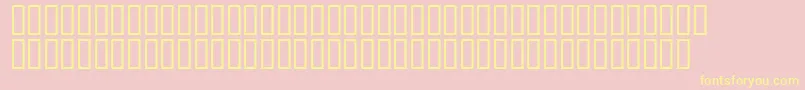 フォントMr.Fixby – 黄色のフォント、ピンクの背景
