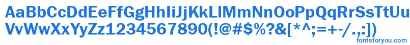 Franklingothdemittt Font – Blue Fonts on White Background