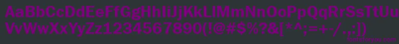 Franklingothdemittt Font – Purple Fonts on Black Background