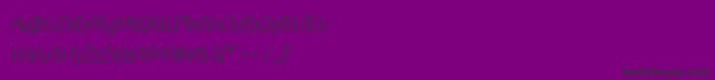 フォントRxzf – 紫の背景に黒い文字