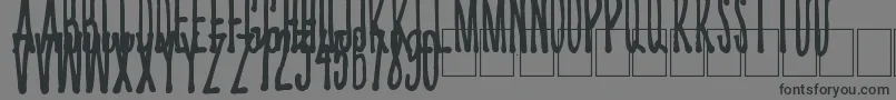 Kriips Font – Black Fonts on Gray Background