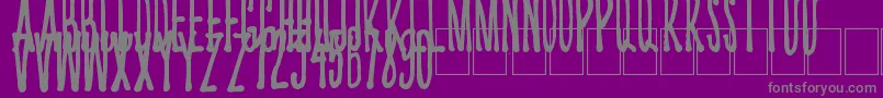 Kriips Font – Gray Fonts on Purple Background