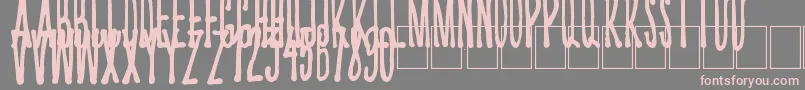 Kriips Font – Pink Fonts on Gray Background