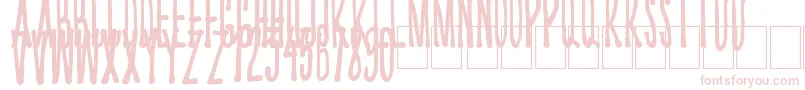Kriips Font – Pink Fonts on White Background