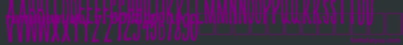 Kriips Font – Purple Fonts on Black Background