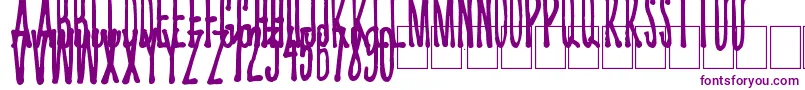 Kriips Font – Purple Fonts on White Background