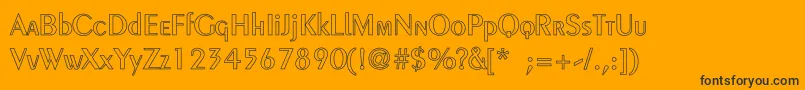 Шрифт SailorHollow – чёрные шрифты на оранжевом фоне