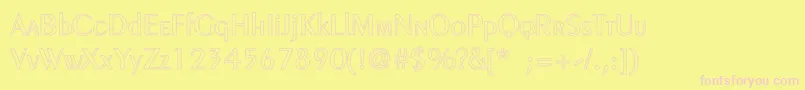 Шрифт SailorHollow – розовые шрифты на жёлтом фоне