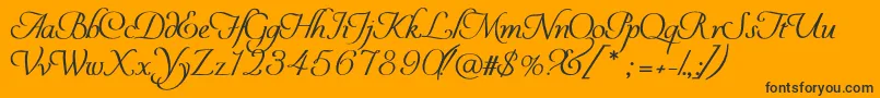 Youreinvitedheavy Font – Black Fonts on Orange Background