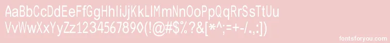 JuliasoftSpecialFontN Font – White Fonts on Pink Background