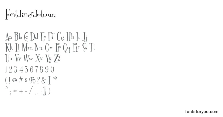 Шрифт Fontdinerdotcom – алфавит, цифры, специальные символы