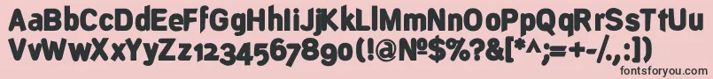 DeconstructBlack Font – Black Fonts on Pink Background