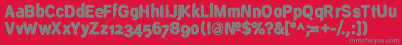 DeconstructBlack Font – Gray Fonts on Red Background