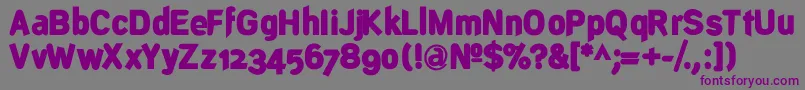 DeconstructBlack Font – Purple Fonts on Gray Background