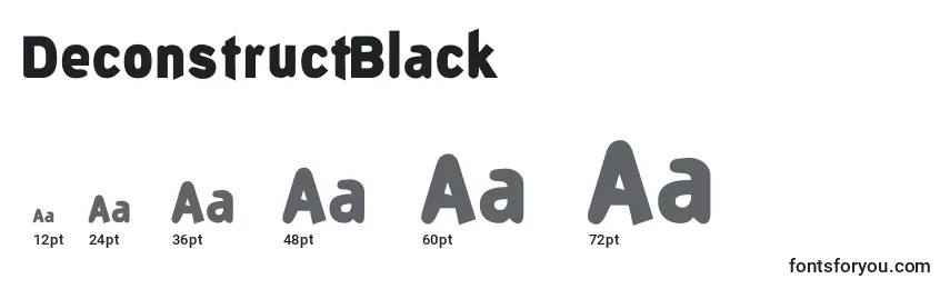 Rozmiary czcionki DeconstructBlack