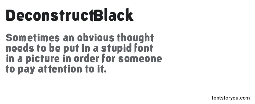 DeconstructBlack Font