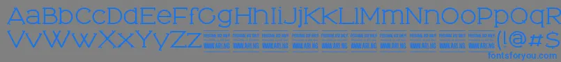 TominoPersonalUseOnly Font – Blue Fonts on Gray Background