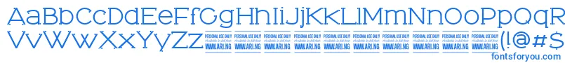 TominoPersonalUseOnly Font – Blue Fonts on White Background