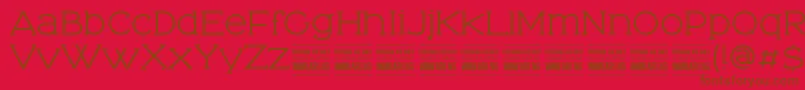 TominoPersonalUseOnly Font – Brown Fonts on Red Background