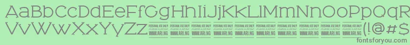 TominoPersonalUseOnly Font – Gray Fonts on Green Background