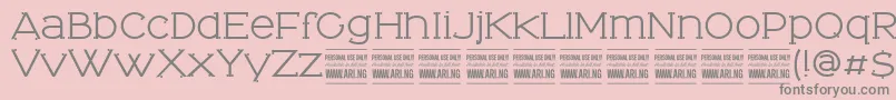 TominoPersonalUseOnly Font – Gray Fonts on Pink Background