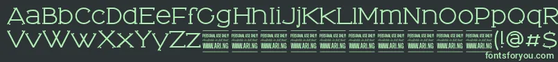 TominoPersonalUseOnly Font – Green Fonts on Black Background