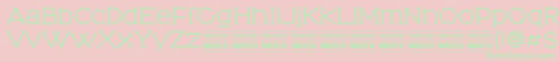 Шрифт TominoPersonalUseOnly – зелёные шрифты на розовом фоне