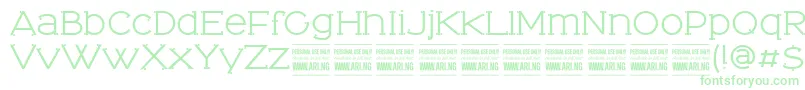TominoPersonalUseOnly Font – Green Fonts on White Background