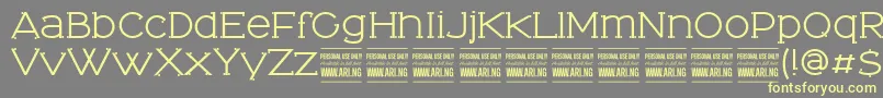 TominoPersonalUseOnly Font – Yellow Fonts on Gray Background