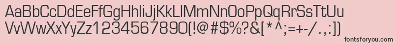 EurasiaNormal Font – Black Fonts on Pink Background