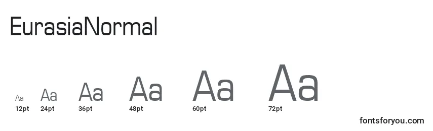EurasiaNormal Font Sizes