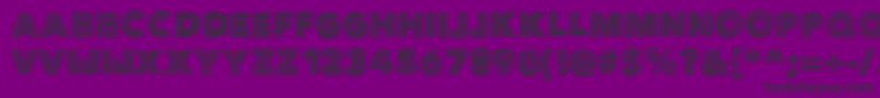 Vibe-fontti – mustat fontit violetilla taustalla