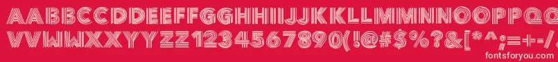 Vibe Font – Pink Fonts on Red Background