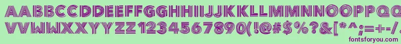 Vibe Font – Purple Fonts on Green Background