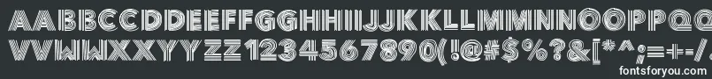 Шрифт Vibe – белые шрифты на чёрном фоне