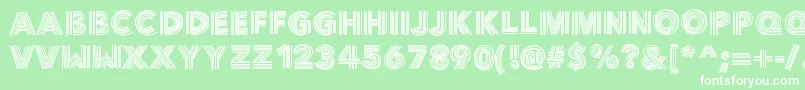 Vibe Font – White Fonts on Green Background