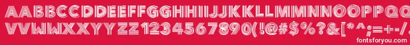 Vibe Font – White Fonts on Red Background