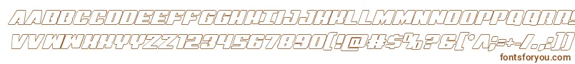 Virginhybridout Font – Brown Fonts on White Background