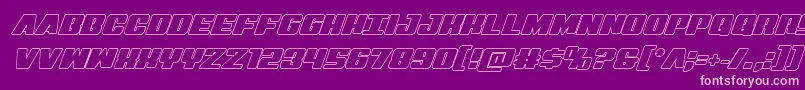Weitere Informationen zur Virginhybridout-Schriftart Virginhybridout-Schriftart – Rosa Schriften auf violettem Hintergrund