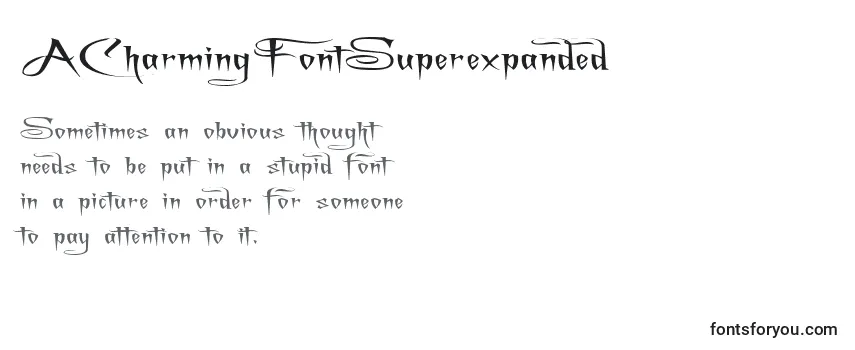 ACharmingFontSuperexpanded Font