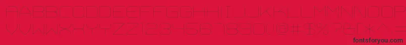 TrivialThin Font – Black Fonts on Red Background