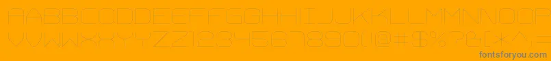 More about TrivialThin Font TrivialThin Font – Gray Fonts on Orange Background