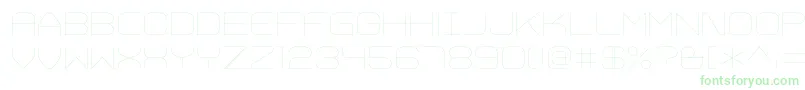 TrivialThin-Schriftart – Grüne Schriften