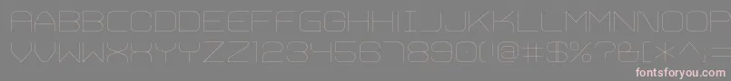 TrivialThin-Schriftart – Rosa Schriften auf grauem Hintergrund